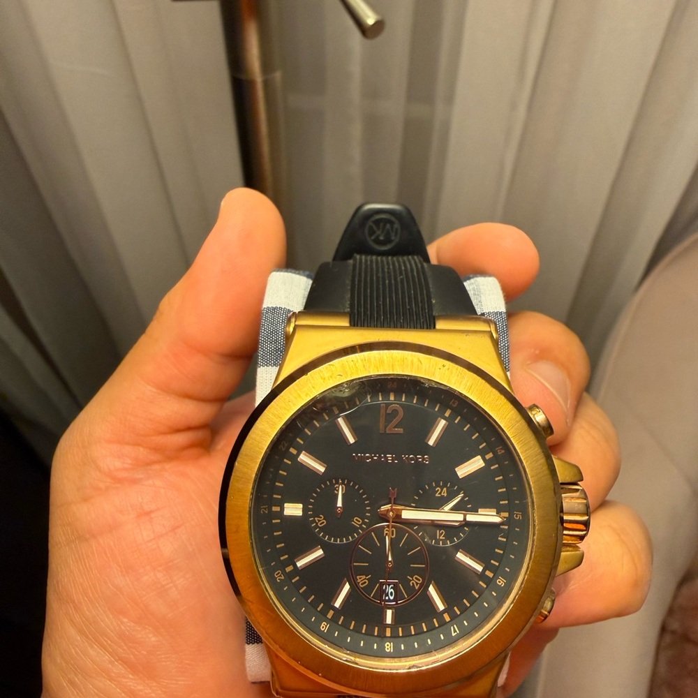 Gold and Black Watch